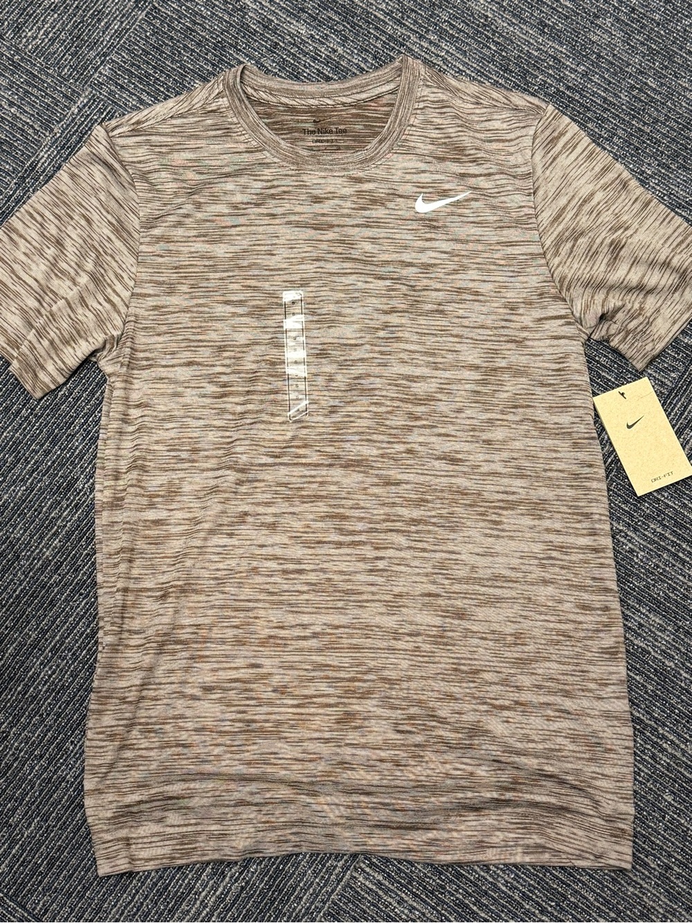 Nike Athletic Training Men’s Heathered Taupe Short-Sleeve Performance Tee